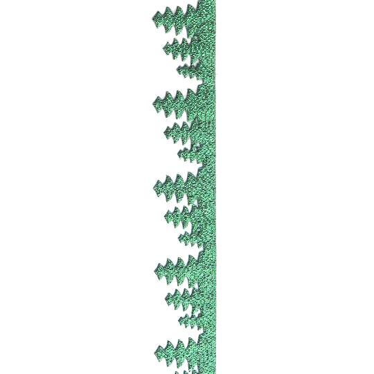 Gwen Studios 7/8" x 3yd. Die Cut Christmas Trees Holiday Ribbon